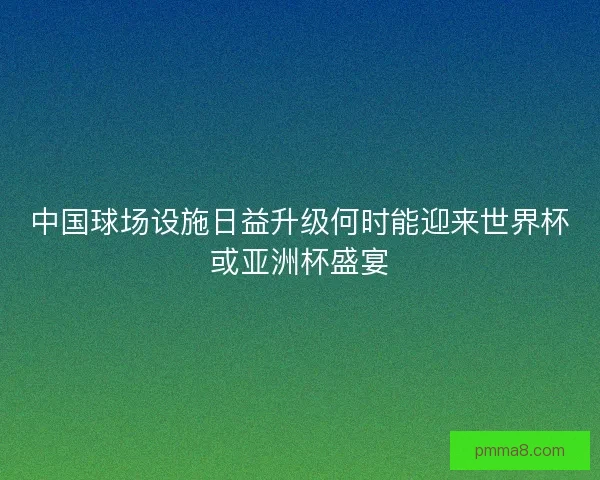 中国球场设施日益升级何时能迎来世界杯或亚洲杯盛宴 中国球场设施日益升级何时能迎来世界杯或亚洲杯盛宴